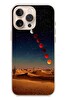 Le Balvo iPhone 16 Pro Max Uyumlu Ayın Geçişi Baskılı Silikon Kılıf