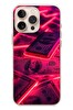 Le Balvo iPhone 16 Pro Max Uyumlu Kızıl Dolarlar Baskılı Silikon Kılıf
