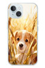 Le Balvo iPhone 15 Uyumlu Golden Köpek Baskılı Silikon Kılıf