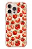 Le Balvo iPhone 16 Pro Max Uyumlu Domatesler Baskılı Silikon Kılıf