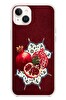 Le Balvo iPhone 14 Plus Uyumlu Nar Retro Baskılı Silikon Kılıf