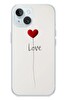 Le Balvo iPhone 15 Uyumlu Love Aşk Baskılı Silikon Kılıf