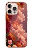 Le Balvo iPhone 16 Pro Max Uyumlu Güller ve Bulutlar Baskılı Silikon Kılıf