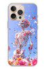 Le Balvo iPhone 16 Pro Max Uyumlu İskelet Çiçekleri Baskılı Silikon Kılıf