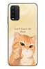 Le Balvo Redmi 9T Uyumlu Dont Touch My Phone Baskılı Silikon Kılıf