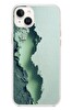 Le Balvo iPhone 14 Plus Uyumlu Koyu Yeşil İzler Baskılı Silikon Kılıf