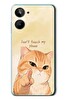 Le Balvo Realme 10 4G Uyumlu Dont Touch My Phone Baskılı Silikon Kılıf
