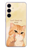 Le Balvo Samsung Galaxy S24 Plus Uyumlu Dont Touch My Phone Baskılı Silikon Kılıf