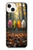 Le Balvo iPhone 14 Plus Uyumlu Dört Mevsim Yaprakları Baskılı Silikon Kılıf