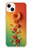 Le Balvo iPhone 14 Plus Uyumlu Ayçiçeği Bükleleri Baskılı Silikon Kılıf