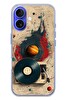 Le Balvo iPhone 16 Uyumlu Plak Gezegeni Baskılı Silikon Kılıf
