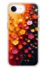 Le Balvo iPhone 17e Uyumlu Sonbahar Çiçekleri Baskılı Silikon Kılıf
