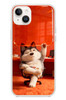 Le Balvo iPhone 14 Plus Uyumlu Keyifli Köpek Baskılı Silikon Kılıf