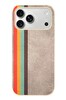 Le Balvo iPhone 17 Pro Max Uyumlu Retro Gökkuşağı Baskılı Silikon Kılıf