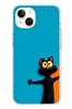 Le Balvo iPhone 13 - 14 Uyumlu Kedi Uyarısı Baskılı Silikon Kılıf