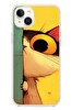 Le Balvo iPhone 14 Plus Uyumlu Tek Gözlü Kedi Baskılı Silikon Kılıf