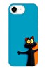 Le Balvo iPhone 16e Uyumlu Kedi Uyarısı Baskılı Silikon Kılıf