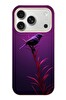 Le Balvo iPhone 17 Pro Uyumlu Mor Kuş Dalda Baskılı Silikon Kılıf