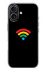 Le Balvo iPhone 17 Uyumlu Wifi Simgesi Baskılı Silikon Kılıf