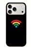 Le Balvo iPhone 17 Pro Max Uyumlu Wifi Simgesi Baskılı Silikon Kılıf