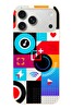Le Balvo iPhone 17 Pro Max Uyumlu Teknoloji Çizgileri Baskılı Silikon Kılıf