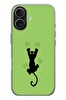 Le Balvo iPhone 17 Uyumlu Tutunan Kedi Baskılı Silikon Kılıf