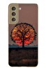 Le Balvo Samsung Galaxy S21 FE Uyumlu Güneşe Denk Gelen Ağaç Baskılı Silikon Kılıf