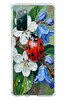 Le Balvo Samsung Galaxy S20 FE Uyumlu Uğur Böceği Yağlı Boya Baskılı Silikon Kılıf
