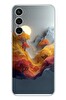Le Balvo Samsung Galaxy S23 FE Uyumlu Renk Dalgalı Manzara Baskılı Silikon Kılıf