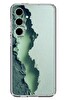 Le Balvo Samsung Galaxy S24 FE Uyumlu Koyu Yeşil İzler Baskılı Silikon Kılıf