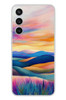 Le Balvo Samsung Galaxy S23 FE Uyumlu Renkli Pastel Günbatımı Baskılı Silikon Kılıf