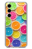 Le Balvo Samsung Galaxy S24 FE Uyumlu Renkli Lime Dilimler Baskılı Silikon Kılıf