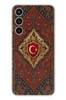 Le Balvo Samsung Galaxy S23 FE Uyumlu Türkiye Bayraklı Halı Baskılı Silikon Kılıf