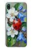 Le Balvo Samsung Galaxy M20 Uyumlu Uğur Böceği Yağlı Boya Baskılı Silikon Kılıf