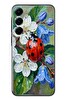 Le Balvo Samsung Galaxy A55 Uyumlu Uğur Böceği Yağlı Boya Baskılı Silikon Kılıf