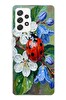 Le Balvo Samsung Galaxy A52 Uyumlu Uğur Böceği Yağlı Boya Baskılı Silikon Kılıf