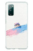 Le Balvo Samsung Galaxy S20 FE Uyumlu Pembe Mavi Kedi Baskılı Silikon Kılıf