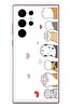 Le Balvo Samsung Galaxy S22 Ultra Uyumlu Kedi Harekatı Patileri Baskılı Silikon Kılıf