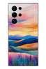 Le Balvo Samsung Galaxy S22 Ultra Uyumlu Renkli Pastel Günbatımı Baskılı Silikon Kılıf