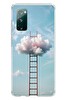 Le Balvo Samsung Galaxy S20 FE Uyumlu Buluta Çıkan Merdiven Baskılı Silikon Kılıf