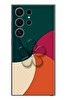 Le Balvo Samsung Galaxy S24 Ultra Uyumlu Modern Yonca Renkleri Baskılı Silikon Kılıf