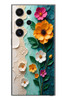 Le Balvo Samsung Galaxy S24 Ultra Uyumlu Güzel Modern Çiçekler Baskılı Silikon Kılıf