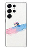Le Balvo Samsung Galaxy S25 Ultra Uyumlu Pembe Mavi Kedi Baskılı Silikon Kılıf
