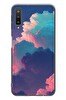 Le Balvo Samsung Galaxy A7 2018 Uyumlu Renkli Doğal Bulutlar Baskılı Silikon Kılıf