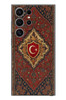 Le Balvo Samsung Galaxy S24 Ultra Uyumlu Türkiye Bayraklı Halı Baskılı Silikon Kılıf