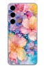 Le Balvo Samsung Galaxy S24 Plus Uyumlu Yağlı Boya Çiçekler Baskılı Silikon Kılıf
