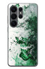 Le Balvo Samsung Galaxy S26 Ultra Uyumlu Yeşil Beyaz Dalgalar Baskılı Silikon Kılıf