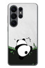 Le Balvo Samsung Galaxy S26 Ultra Uyumlu Bambuya Çıkan Panda Baskılı Silikon Kılıf