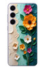 Le Balvo Samsung Galaxy S24 Plus Uyumlu Güzel Modern Çiçekler Baskılı Silikon Kılıf