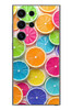 Le Balvo Samsung Galaxy S24 Ultra Uyumlu Renkli Lime Dilimler Baskılı Silikon Kılıf